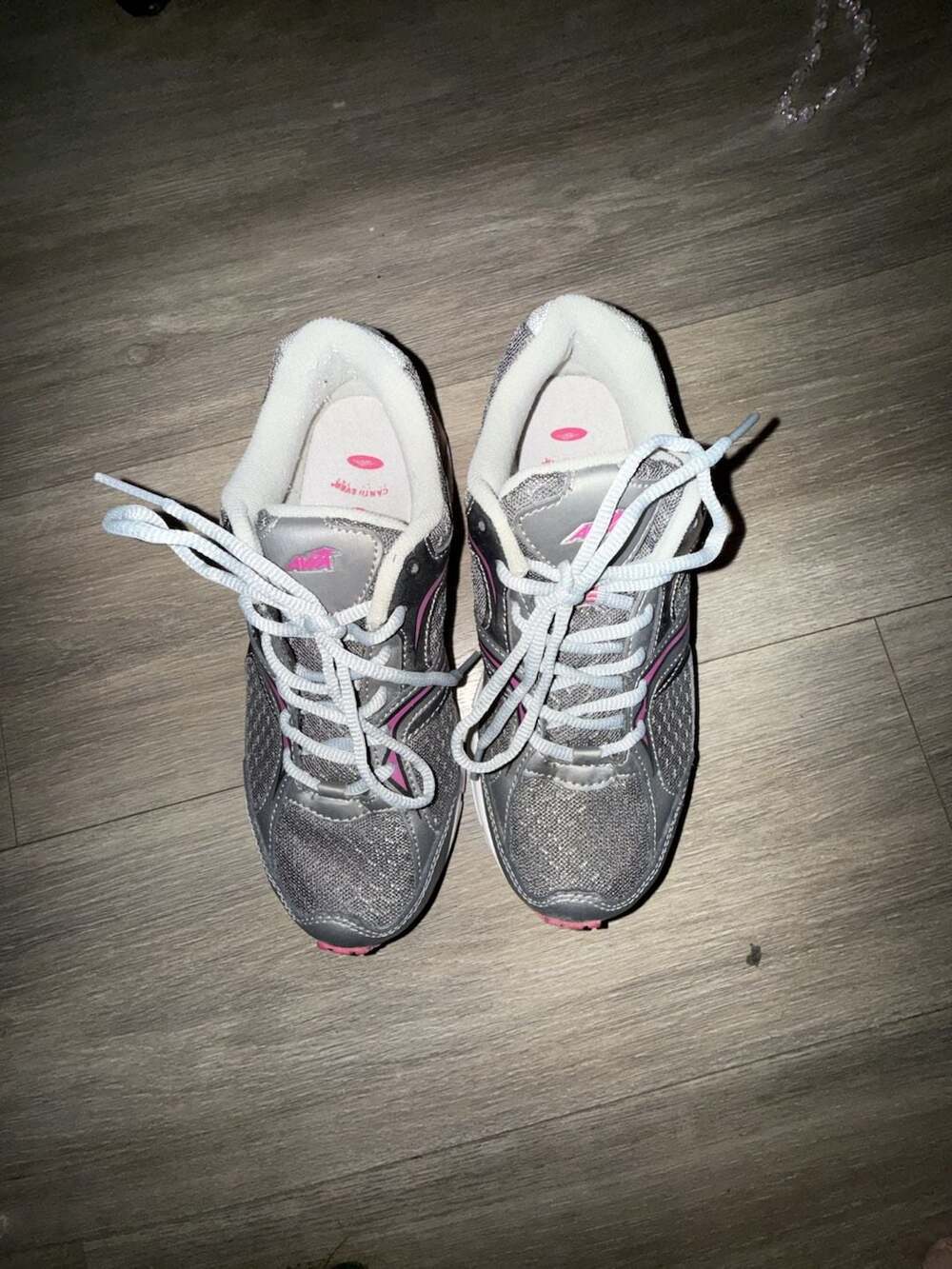 Avia A5023WVPS.W Cantilever Gray Pink Walking Shoes Sneakers Women's Size 8W